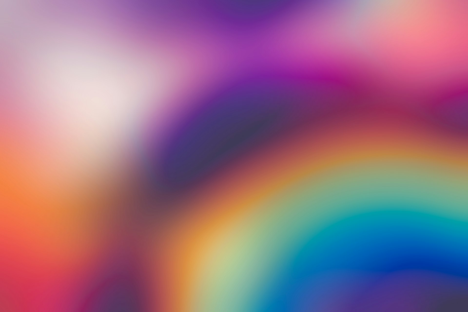 a rainbow in the sky